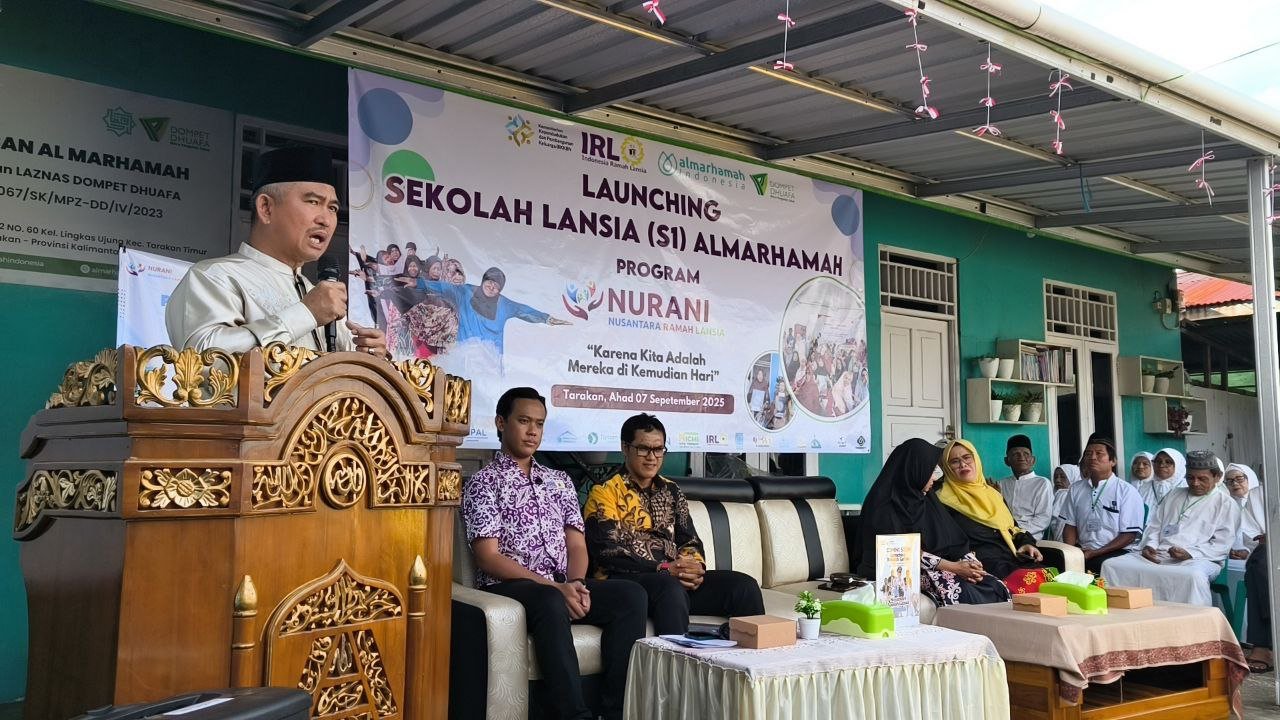 Wali Kota Tarakan Resmi Buka Sekolah Lansia Nurani, Apresiasi Terobosan Yayasan Almarhamah